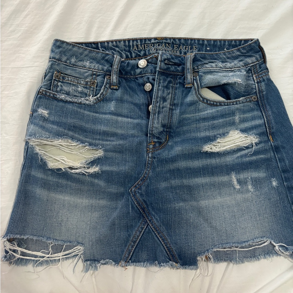 American eagle denim skirt